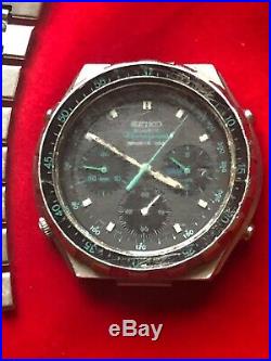 Seiko Quartz Cronograph Sports 7A38-7050 AO No Work Part Or Repair Vintage 80s