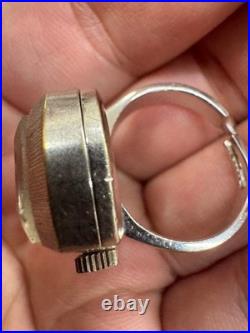 Seiko Ring Watch 17 Jewels Octagonal Case Vintage Parts Repair