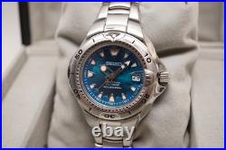 Seiko SBCM009 8F35-0030 Perpetual Calendar 200m Quartz Blue Dial Parts or Repair