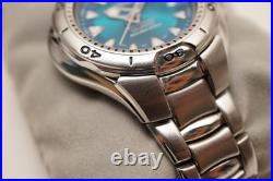 Seiko SBCM009 8F35-0030 Perpetual Calendar 200m Quartz Blue Dial Parts or Repair