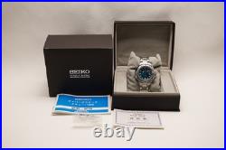 Seiko SBCM009 8F35-0030 Perpetual Calendar 200m Quartz Blue Dial Parts or Repair