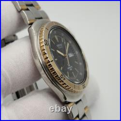 Seiko SQ Sports 100 Mens Vintage Two-Tone Quartz Watch 8123-6040 PARTS/ REPAIR Seiko SQ Sports 100 Mens Vintage Two-Tone Quartz Watch 8123-6040 PARTS/ REPAIR