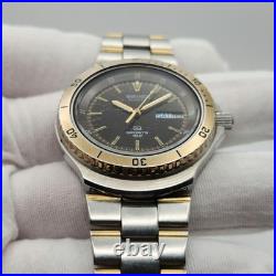 Seiko SQ Sports 100 Mens Vintage Two-Tone Quartz Watch 8123-6040 PARTS/ REPAIR Seiko SQ Sports 100 Mens Vintage Two-Tone Quartz Watch 8123-6040 PARTS/ REPAIR