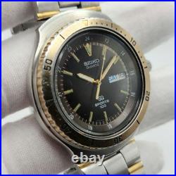 Seiko SQ Sports 100 Mens Vintage Two-Tone Quartz Watch 8123-6040 PARTS/ REPAIR Seiko SQ Sports 100 Mens Vintage Two-Tone Quartz Watch 8123-6040 PARTS/ REPAIR
