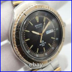 Seiko SQ Sports 100 Mens Vintage Two-Tone Quartz Watch 8123-6040 PARTS/ REPAIR Seiko SQ Sports 100 Mens Vintage Two-Tone Quartz Watch 8123-6040 PARTS/ REPAIR