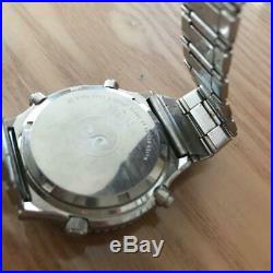 Seiko Speed Master Chronograph Quartz Authentic Mens Watch Repair or Parts