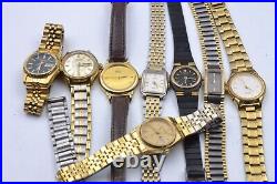 Seiko Watch Lot Most Need Batteries Sold parts / Repair Sold As Is