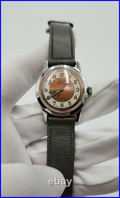 Selza Men's Vintage Silver Tone Swiss Made Mechanical Watch FOR PARTS / REPAIR