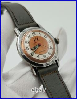 Selza Men's Vintage Silver Tone Swiss Made Mechanical Watch FOR PARTS / REPAIR