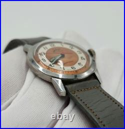 Selza Men's Vintage Silver Tone Swiss Made Mechanical Watch FOR PARTS / REPAIR