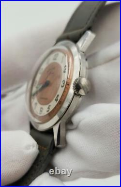 Selza Men's Vintage Silver Tone Swiss Made Mechanical Watch FOR PARTS / REPAIR