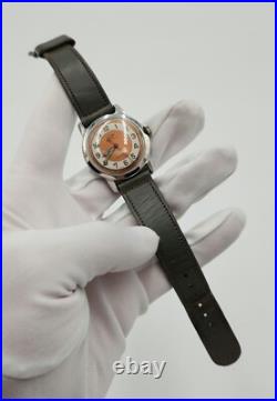 Selza Men's Vintage Silver Tone Swiss Made Mechanical Watch FOR PARTS / REPAIR