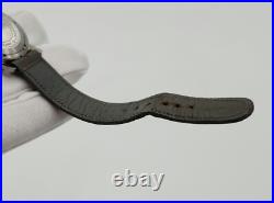 Selza Men's Vintage Silver Tone Swiss Made Mechanical Watch FOR PARTS / REPAIR