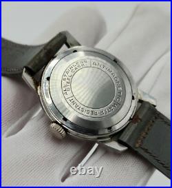 Selza Men's Vintage Silver Tone Swiss Made Mechanical Watch FOR PARTS / REPAIR
