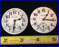 Set Of 2 Hamilton 992 Pocket Watch Works For Parts/repair Only-does Not Run