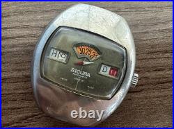 Sicura Automatic Jump Hour Vintage For Parts or Repair