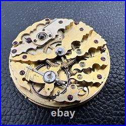 Skeleton Pocket Watch Movement Parts or Repair