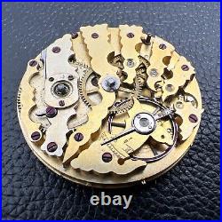 Skeleton Pocket Watch Movement Parts or Repair