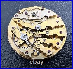 Skeleton Pocket Watch Movement Parts or Repair