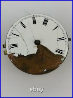 Square Pillar Verge Pocket Watch Movement for Parts or Repair (London) (M132)