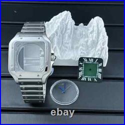 Square Watch Case 316L Steel Strap Watch Repair Modification No Logo 27mm Dial Square Watch Case 316L Steel Strap Watch Repair Modification No Logo 27mm Dial