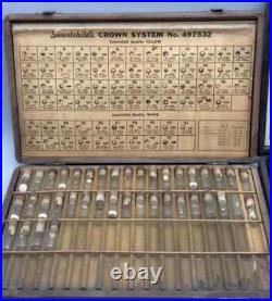 Swartchild & Company Box Watchmaker Repair Watch Parts Swiss Parts Glass Vials Swartchild & Company Box Watchmaker Repair Watch Parts Swiss Parts Glass Vials