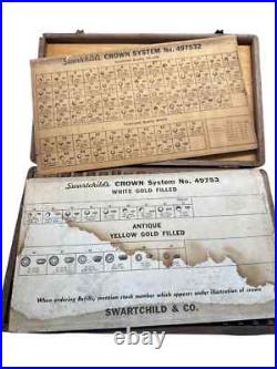 Swartchild & Company Box Watchmaker Repair Watch Parts Swiss Parts Glass Vials Swartchild & Company Box Watchmaker Repair Watch Parts Swiss Parts Glass Vials