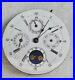 Swiss Day Date Month Moon Phase Pocket Watch Movement for Parts/Repair