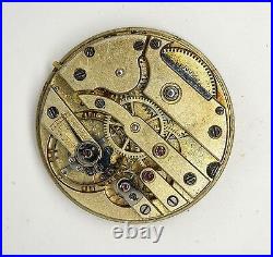 Swiss Lever High Grade Fob Watch Movement Spares Or Repairs S270