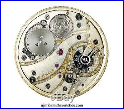 Swiss Lever High Grade Pocket Watch Movement Spares Or Repairs L19