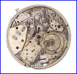 Swiss Lever Minute Repeater Pocket Watch Movement Spares Or Repairs H146