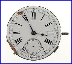 Swiss Quarter Repeating Chronograph Pocket Watch Movement Spares Or Repairs H50