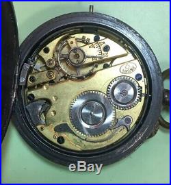 Swiss Stolz frères Quarter Repeater pocket watch, gun metal case, parts/repair