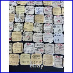 Swiss Watch Parts Lot Vintage Balance Staffs Stems ETA AS FHF Repair Kit 100+pc