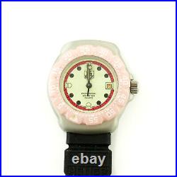 TAG HEUER 371.508 FORMULA 1 YELLOWith RED DIAL GRAY CASE WATCH HEAD PARTS/REPAIRS