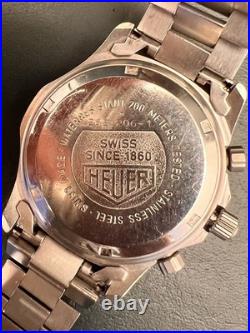 TAG Heuer 2000 Quartz Chronograph 38mm Ref 262.206-1 For Parts or Repair