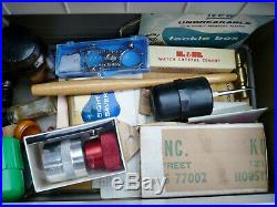 Tackle Box Loaded with Watchmakers Repair Tools, Parts, Oil, K&D, Vigor, Borel