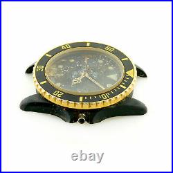 Tag Heuer 1000 980.029b Black Dial 2-tone Pvd S. S. Watch Head For Parts/repairs