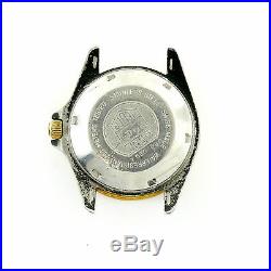 Tag Heuer 1000 Prof 980.029l Black Dial 2-tone Pvd S. S. Head For Parts/repairs