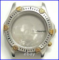 Tag Heuer 165.806/1 2000 Mens 2-tone Chrono Watch Case For Parts Or Repairs