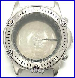 Tag Heuer 169.306 2000 Mens Stainless Steel Chrono Watch Case For Parts/repairs