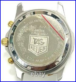 Tag Heuer 2000 165.806/1 2-tone Chrono Mens Watch Case For Parts Or Repairs
