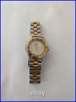 Tag Heuer 2000 Series Wk1320-0 2-tone Gold Plate/s. S. Ladies Watch Parts/repairs Tag Heuer 2000 Series Wk1320-0 2-tone Gold Plate/s. S. Ladies Watch Parts/repairs
