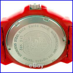 Tag Heuer 385.513 Formula 1 Prof Black Bezel Red Midsize Watch For Parts/repairs