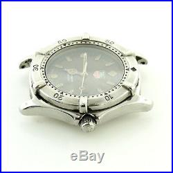 Tag Heuer 669.206f Dark Gray Dial Auto S. S. Watch Head For Parts Or Repairs