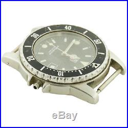 Tag Heuer 980.029 Prof Black Pvd Stainless Steel Head For Parts Or Repairs
