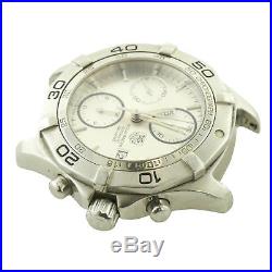 Tag Heuer Aquaracer Auto Chrono Silver Dial S. S. 300m Watch Head Parts/repairs