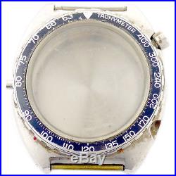 Tag Heuer Autavia Watch Case With Acrylic Crystal And Bezel For Part Or Repairs