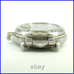 Tag Heuer Automatic Wh2313-k1 Lady Blue Dial S. S. Watch Head For Parts Or Repair