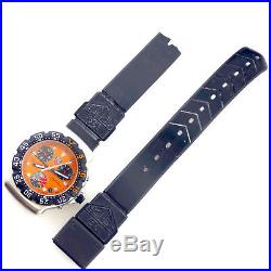 Tag Heuer Ca1214 Formula 1 Orange Dial Chrono S. S. Watch Head For Parts/repairs